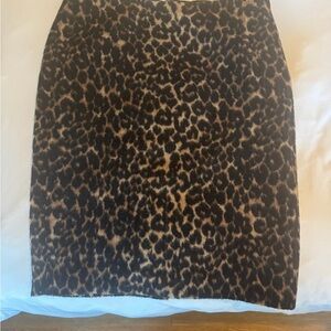Vintage Talbots Leopard Print Women's Skirt